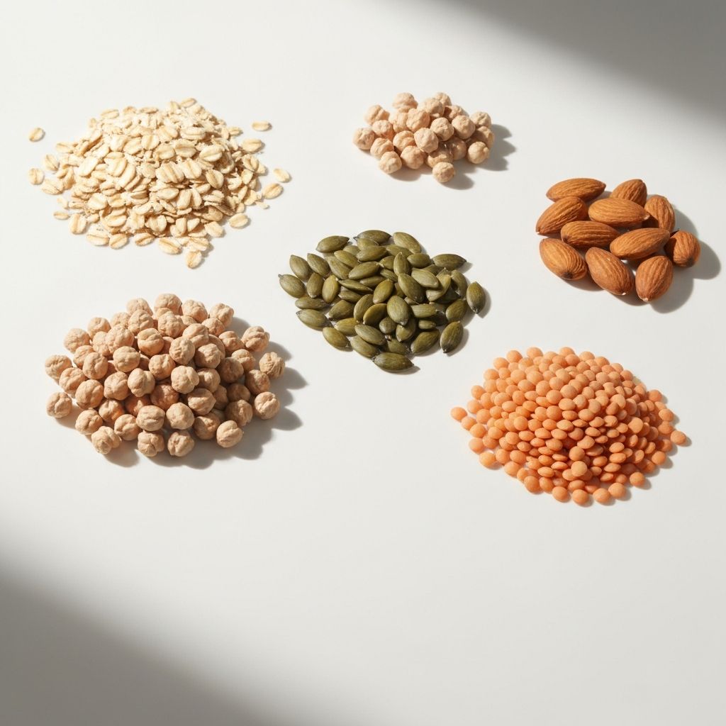 Raznolike cjelovite namirnice - žitarice, sjemenke i orašasti plodovi